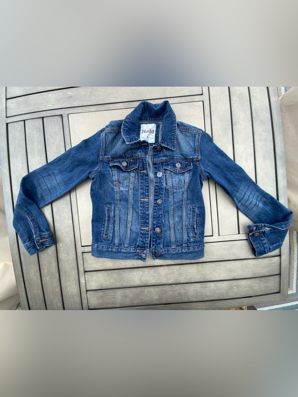 Mudd Women’s Cute Blue Denim Jacket Size Small